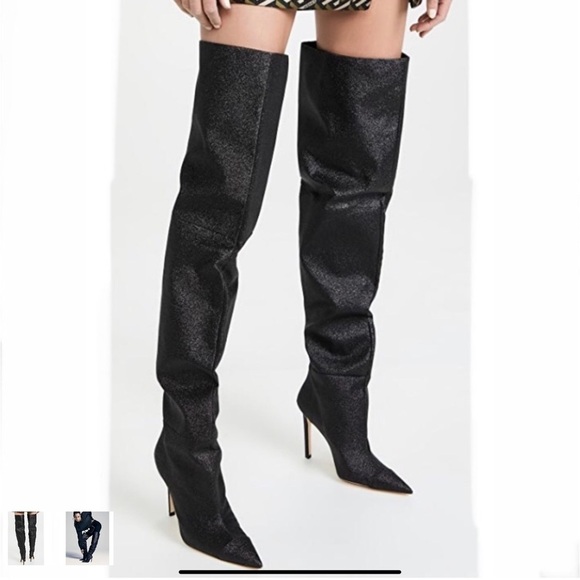 Good American knee high pointed toe boots - Picture 1 of 5